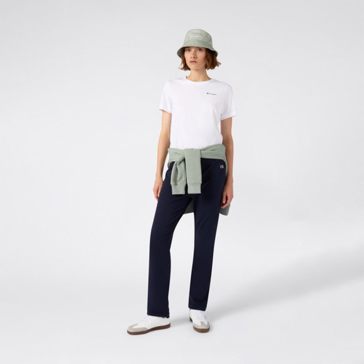 Champion T-Shirt Logo Piccolo Bianco Donna