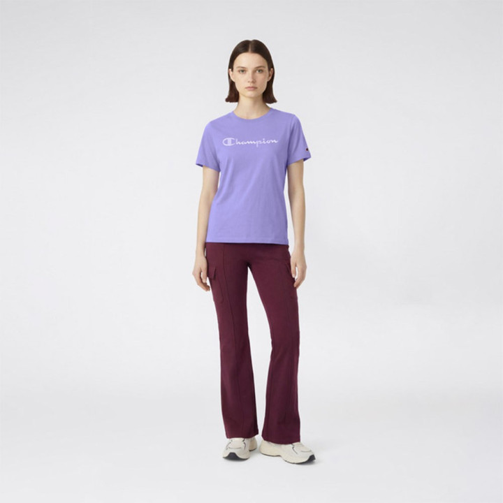 Champion T-Shirt Logo Tonale Viola Donna