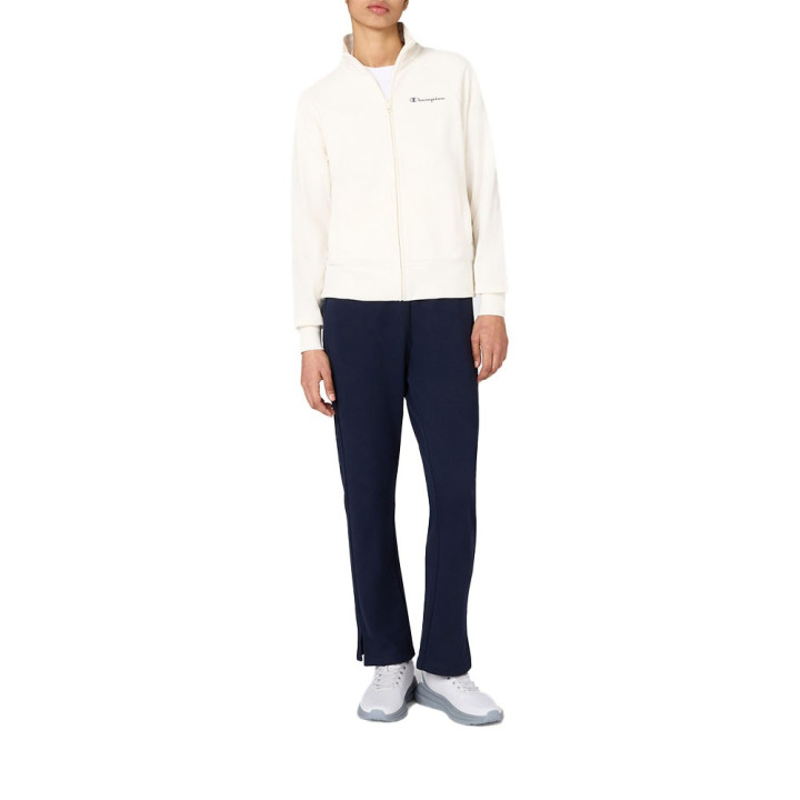 Champion Tuta Sportiva Full Zip Bianco Donna