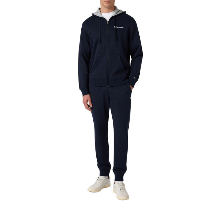 Champion Tuta Sportiva Full Zip Con Cappuccio Blu Uomo
