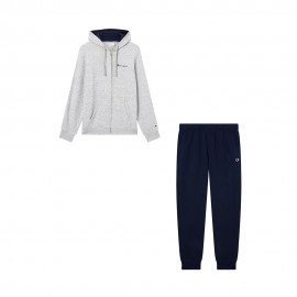 Full Zip Con Cappuccio grigio