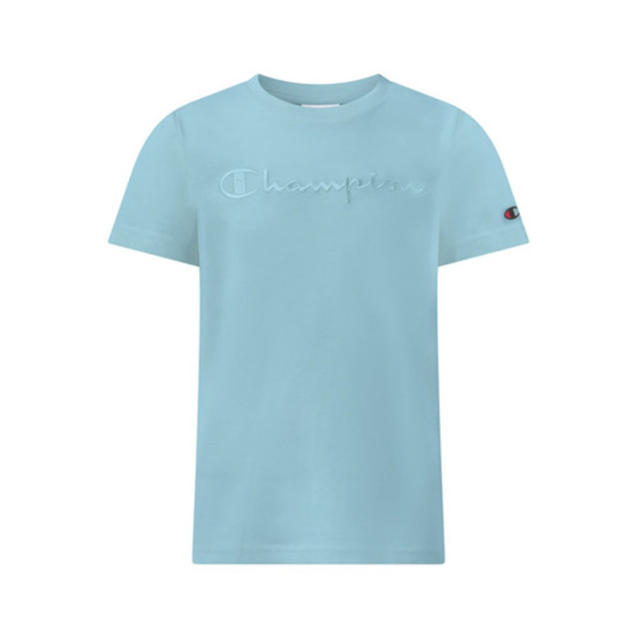 Champion Maglietta Palestra Logo Tonale Azzurro Bambino
