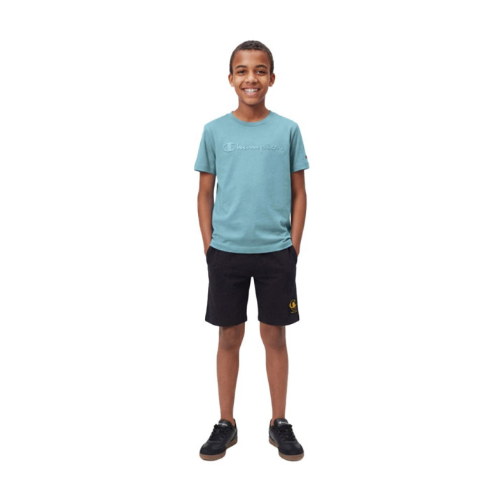 Champion Maglietta Palestra Logo Tonale Azzurro Bambino