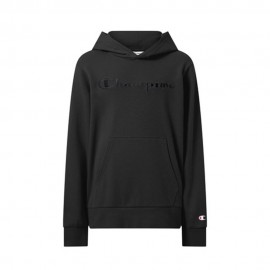 Champion Felpa Palestra Con Cappuccio Logo Tonale Nero Bambino