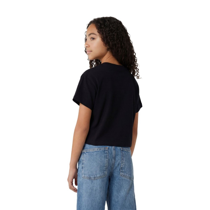 Champion Maglietta Palestra Logo Nero Bambina