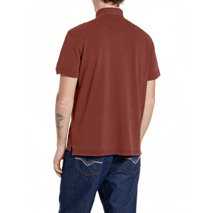 Replay Polo Logo Moro Uomo