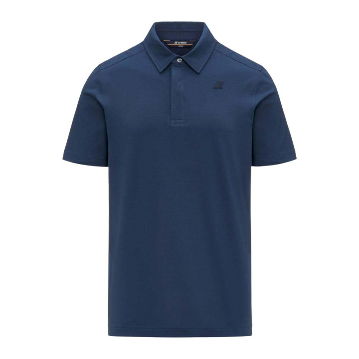K-Way Polo Jersey Light Stretch Blu Uomo