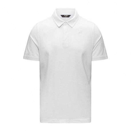 K-Way Polo Jersey Light Stretch Bianco Uomo