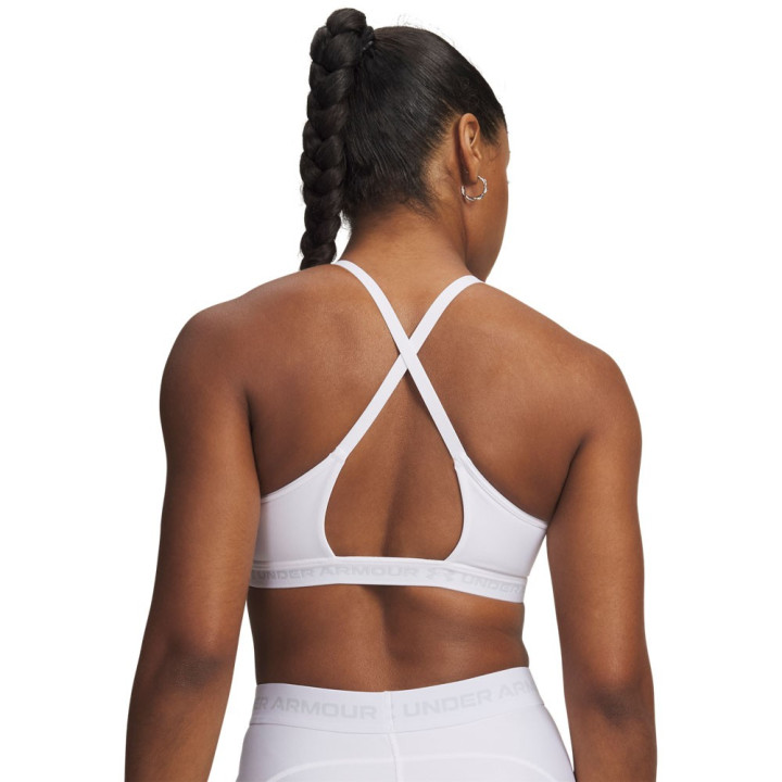 Under Armour Reggiseno Sportivo Crossback Low Bianco Donna