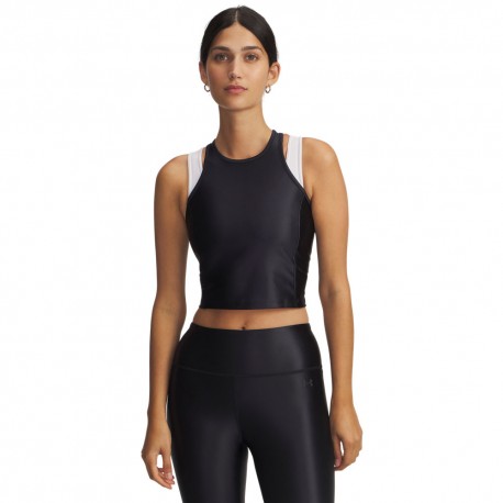 Under Armour Top Palestra Shine Nero Donna