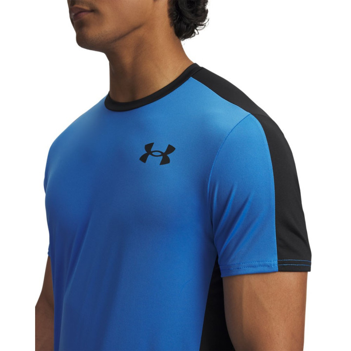 Under Armour Maglietta Palestra Hg Wordmark Blue Atlantis Uomo