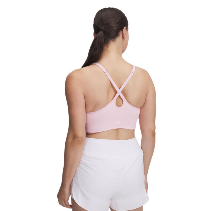 Under Armour Reggiseno Sportivo Vanish Seamless Rosa Donna