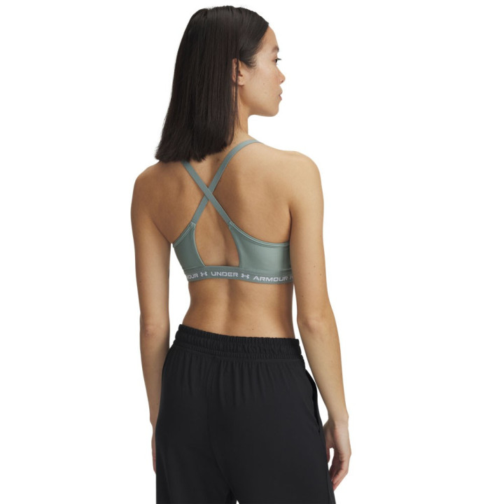 Under Armour Reggiseno Sportivo Crossback Low Mid Support Salvia Donna