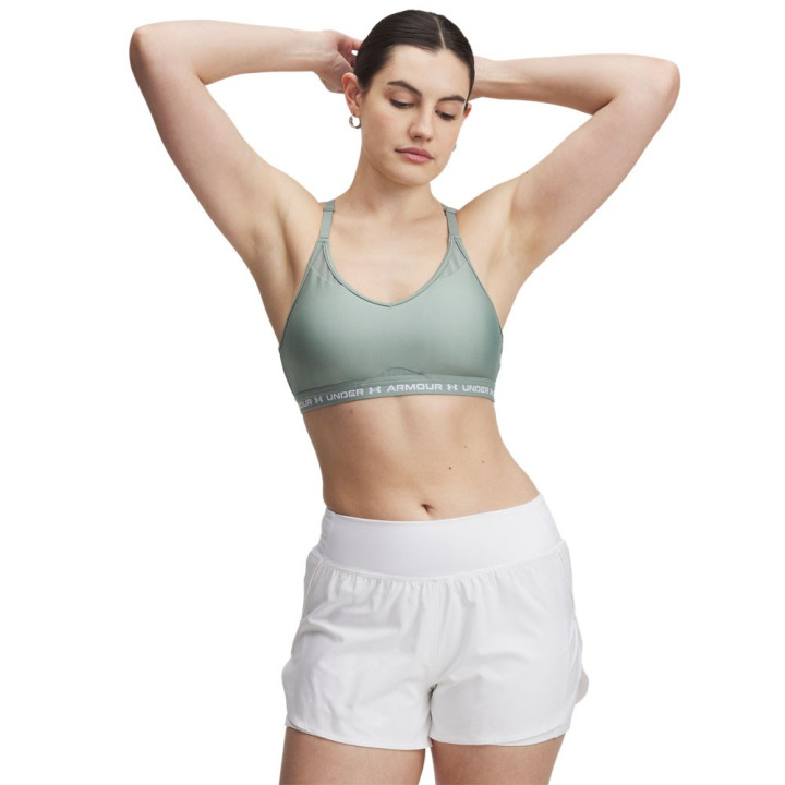 Under Armour Reggiseno Sportivo Crossback Low Mid Support Salvia Donna