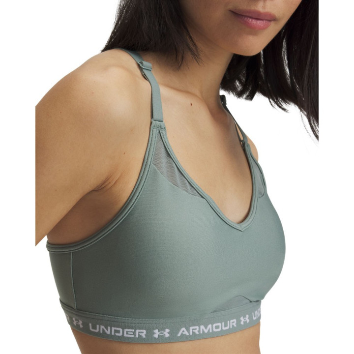 Under Armour Reggiseno Sportivo Crossback Low Mid Support Salvia Donna