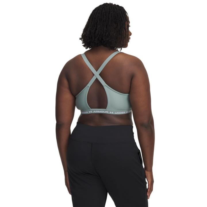 Under Armour Reggiseno Sportivo Crossback Low Mid Support Salvia Donna