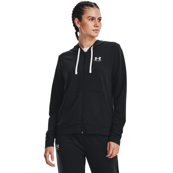 Under Armour Felpa Palestra Con Cerniera Nero Donna