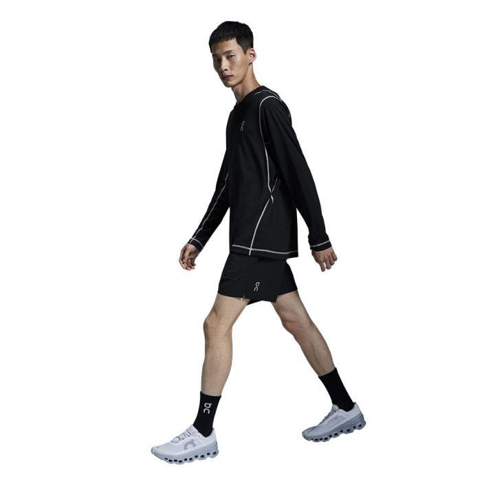 On Pantaloncini Running Core 5" Core Nero Uomo