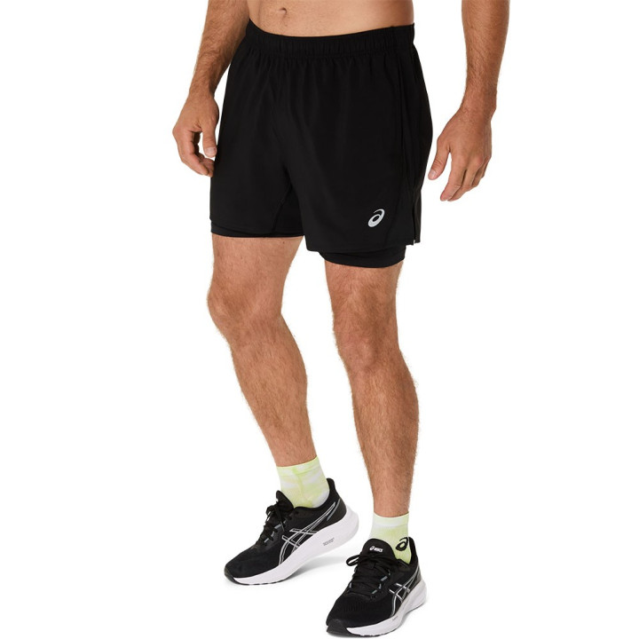 Asics Pantaloncini Running Core 2In1 Performance Nero Uomo