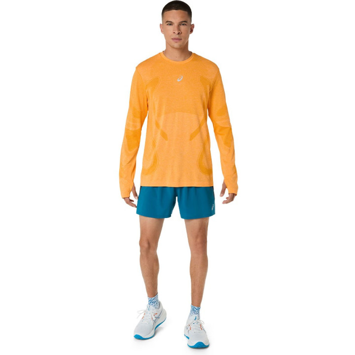 Asics Pantaloncini Running Road 5" Tranquil Teal Dark Teal Yamabuki Uomo