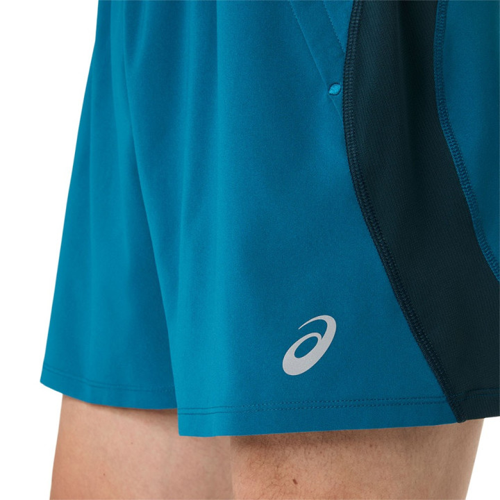 Asics Pantaloncini Running Road 5" Tranquil Teal Dark Teal Yamabuki Uomo