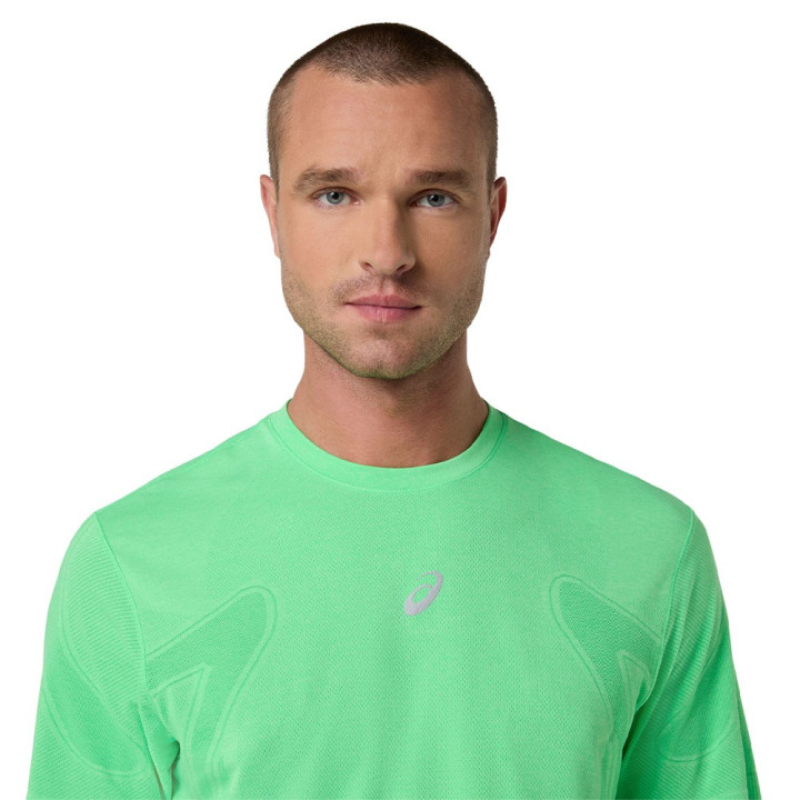 Asics Maglia Running Road Seamless Vital Verde Uomo
