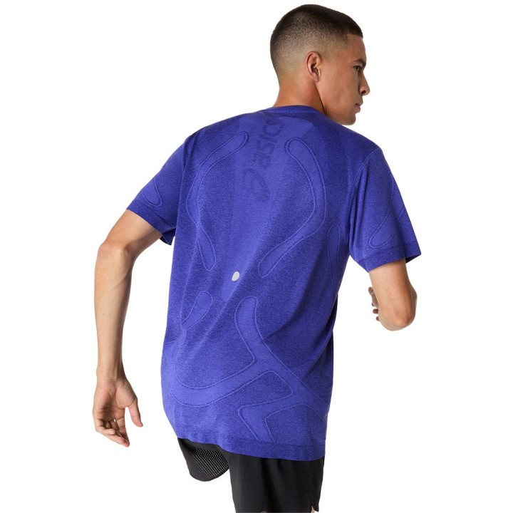 Asics Maglia Running Road Seamless Cobalt Burst Eggplant Uomo