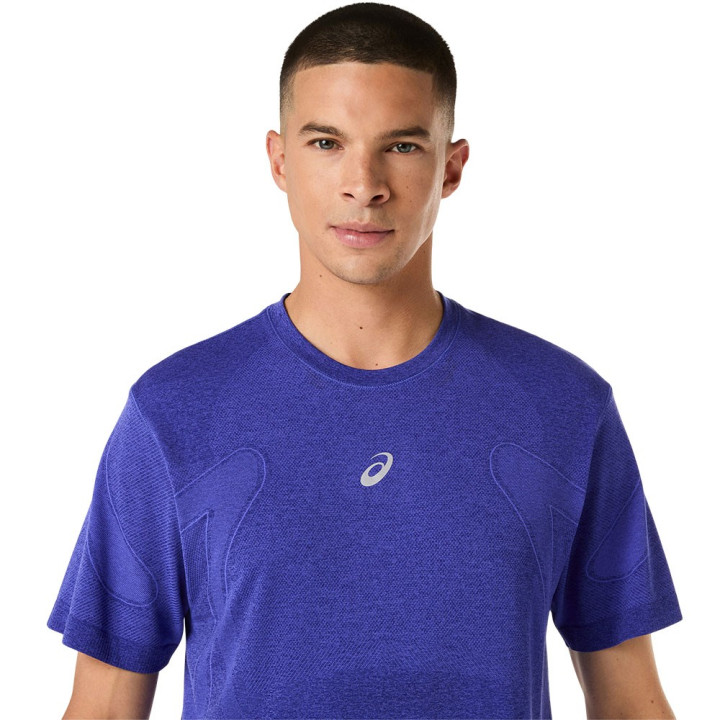 Asics Maglia Running Road Seamless Cobalt Burst Eggplant Uomo