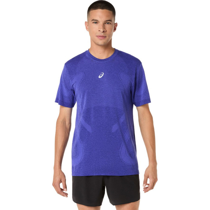 Asics Maglia Running Road Seamless Cobalt Burst Eggplant Uomo