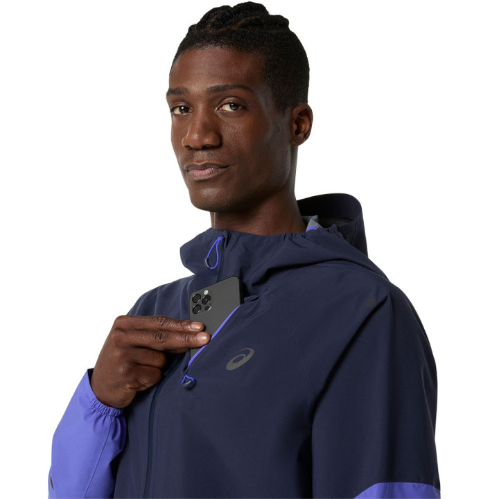 Asics Giacca Running Legend Metarun Blu Viola Uomo
