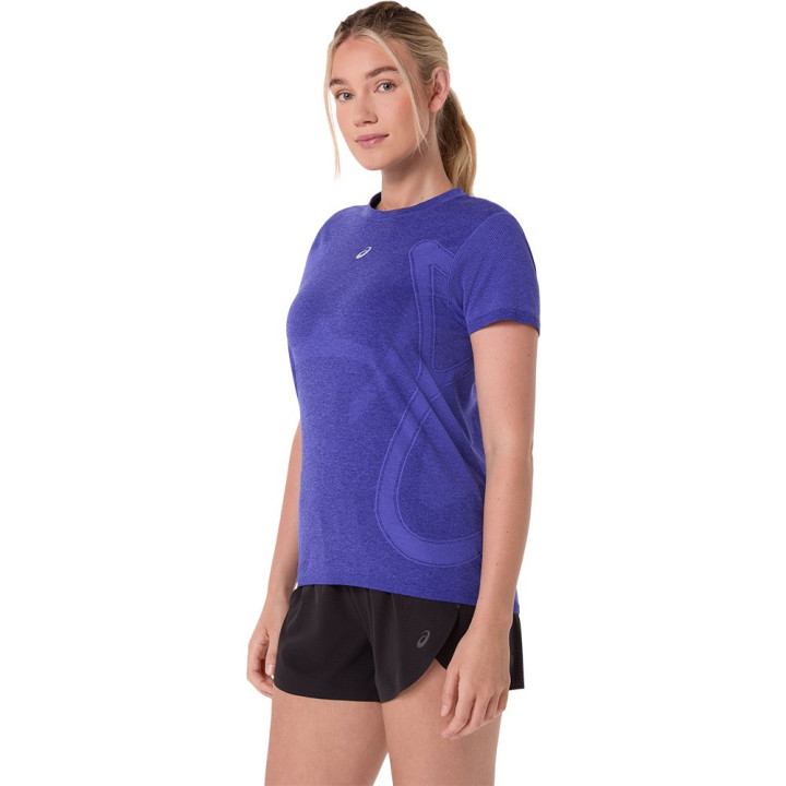 Asics Maglia Running Road Seamless Cobalt Burst Eggplant Donna