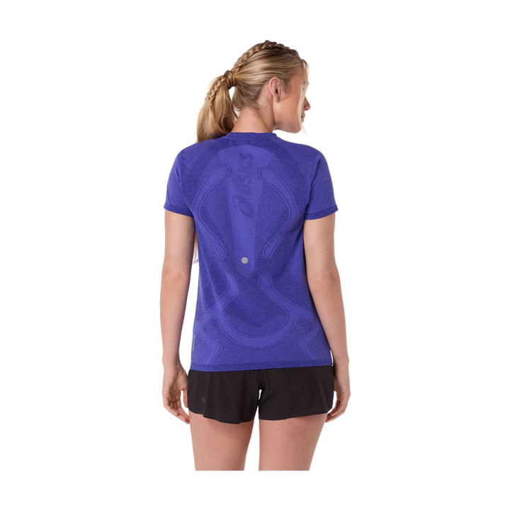 Asics Maglia Running Road Seamless Cobalt Burst Eggplant Donna