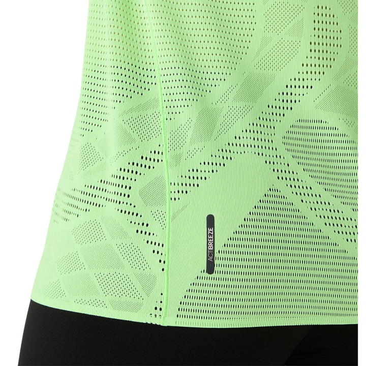 Asics Maglia Running Metarun Illuminate Verde Donna