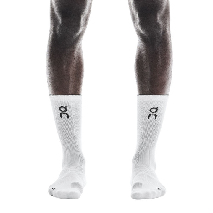 On Performance Run Sock High Bianco