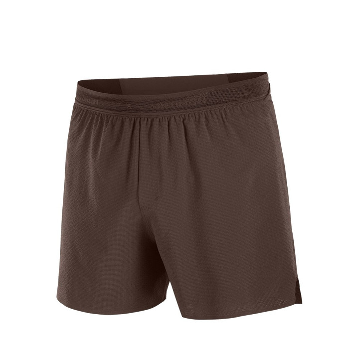 Salomon Short Trail Running 5" Sense Aero Stow Coffee Bean Uomo