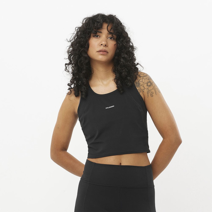 Salomon Gilet Trail Running Shkout Bliss Deep Nero Donna