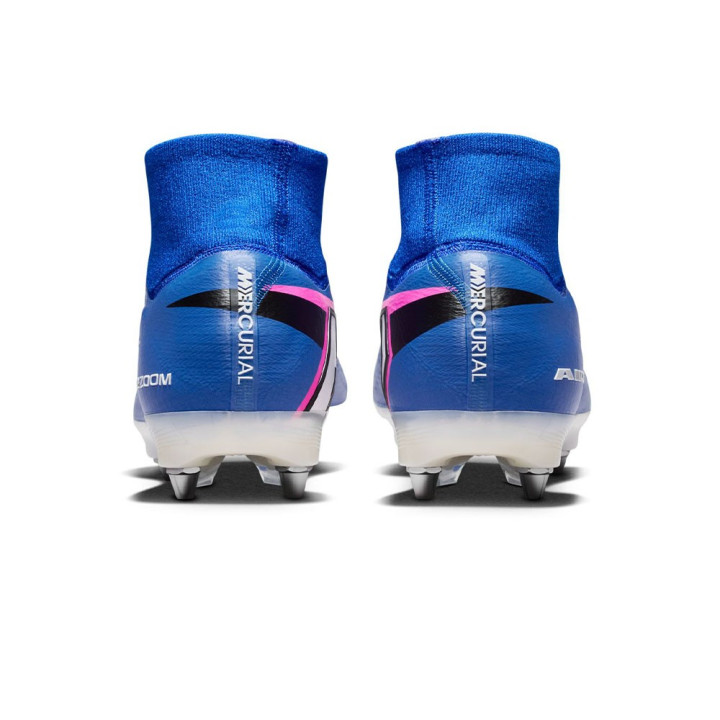 Nike Mercurial Zm Superfly 10 Elt Sg-Pro Blu Bianco - Scarpe Da Calcio Uomo
