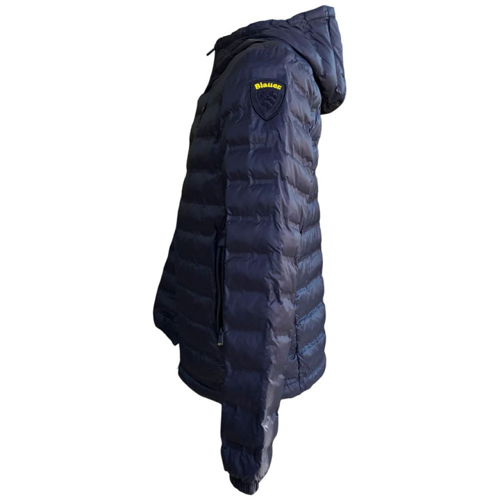 Blauer Piumino Bottoni Moon Blu Donna