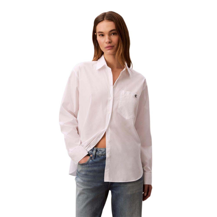 Calvin Klein Camicia M Lunga Bianco Donna