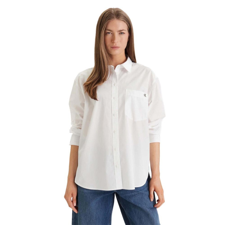 Calvin Klein Camicia M Lunga Bianco Donna
