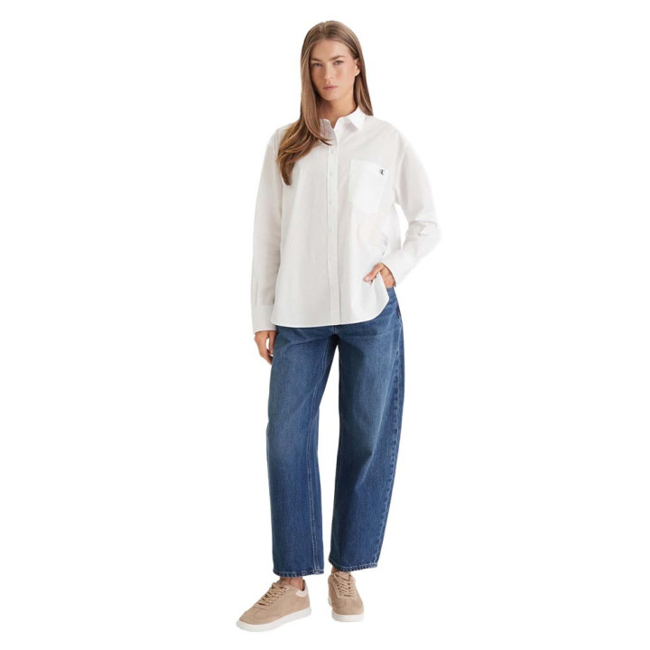 Calvin Klein Camicia M Lunga Bianco Donna