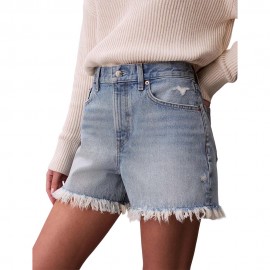 Calvin Klein Shorts Denim Azzurro Donna