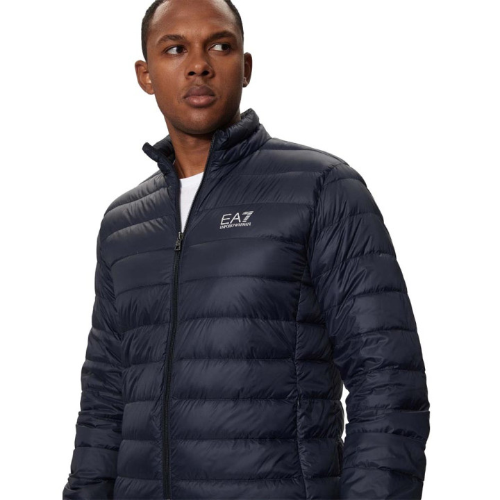 Ea7 Piumino Logo Blu Uomo
