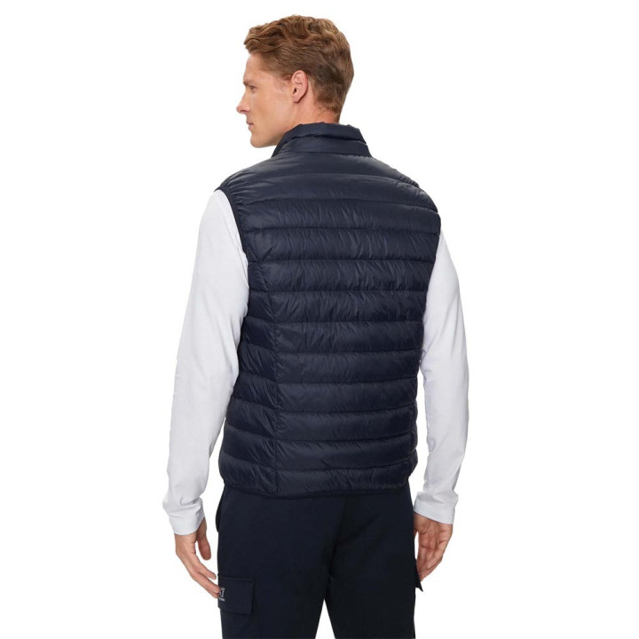 Ea7 Gilet Sportivo Logo Blu Uomo