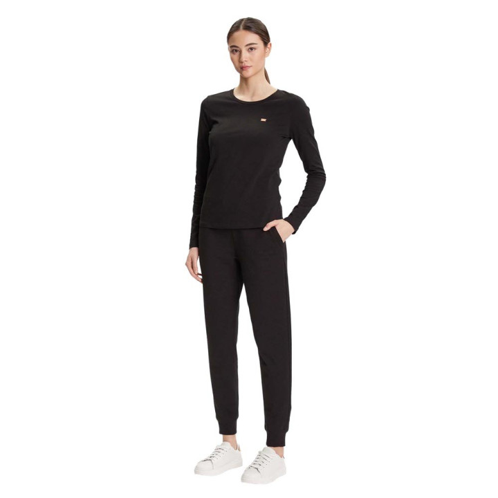 Ea7 Pantaloni Con Polsino Core Nero Donna