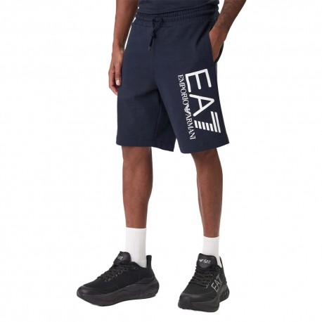 Ea7 Shorts Core Big Logo Blu Uomo