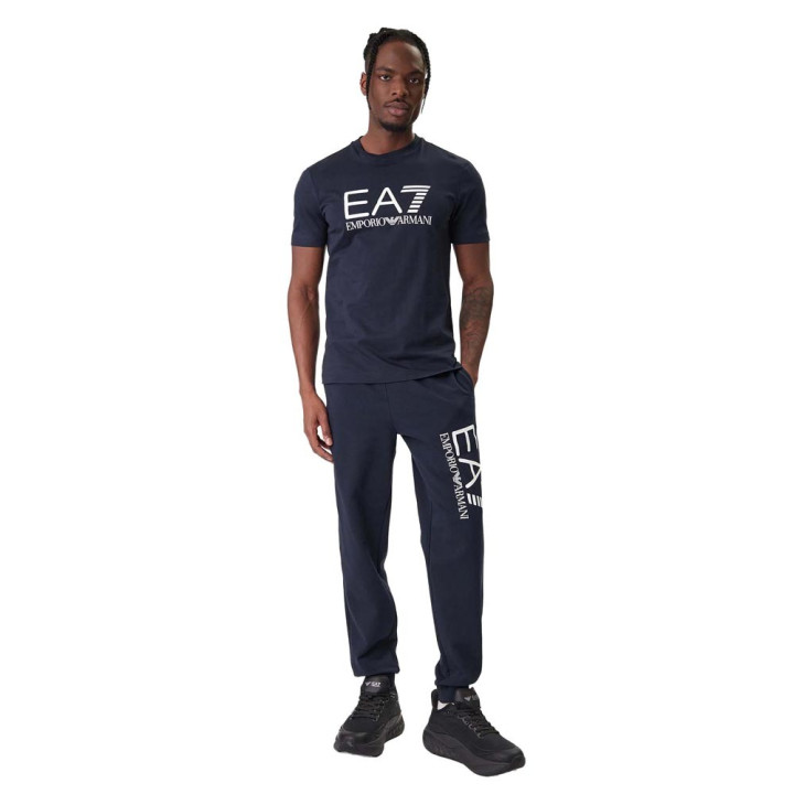 Ea7 T-Shirt Big Logo Blu Uomo