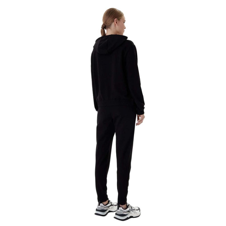 Ea7 Tuta Sportiva C Capp Logo Nero Donna