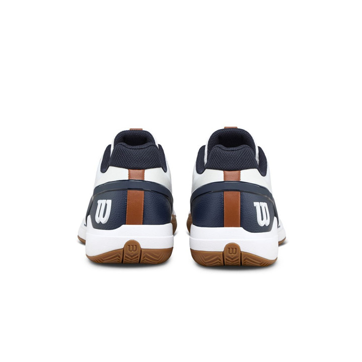 Wilson Tennis Rush Pro 5 Clay Bianco Navy Blazer Gum - Scarpe Tennis Uomo