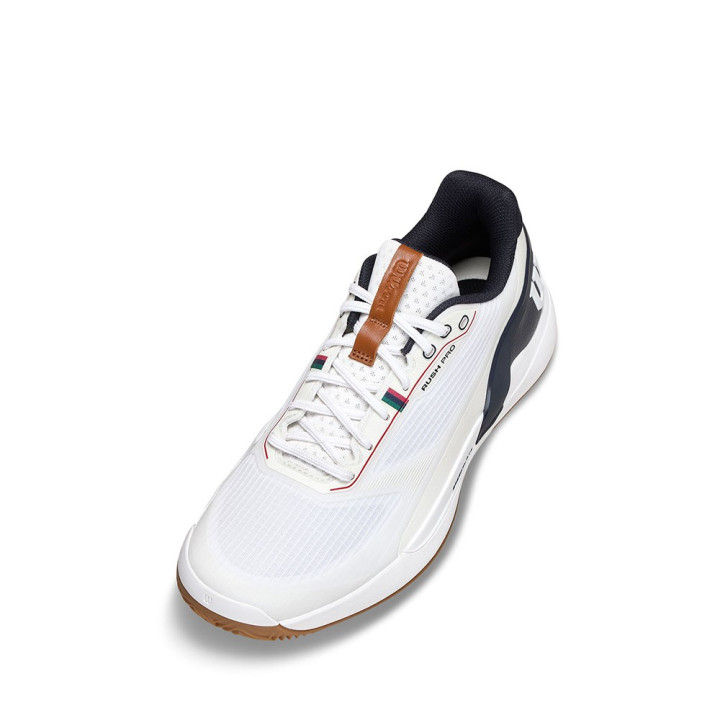 Wilson Tennis Rush Pro 5 Clay Bianco Navy Blazer Gum - Scarpe Tennis Uomo